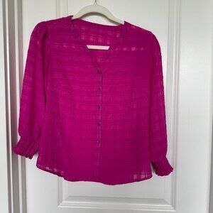 Cabi pink "Technicolor blouse" XS